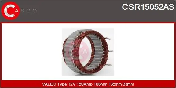 Stator, Generator 12 V CASCO CSR15052AS