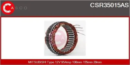 Stator, Generator 12 V CASCO CSR35015AS Bild Stator, Generator 12 V CASCO CSR35015AS