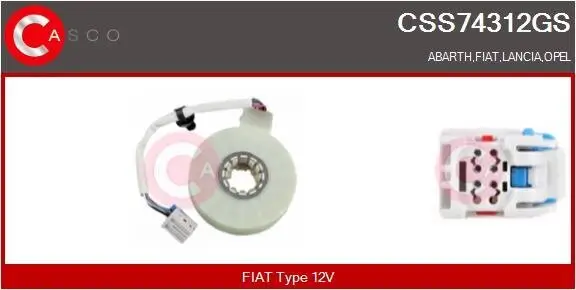 Lenkwinkelsensor 12 V CASCO CSS74312GS