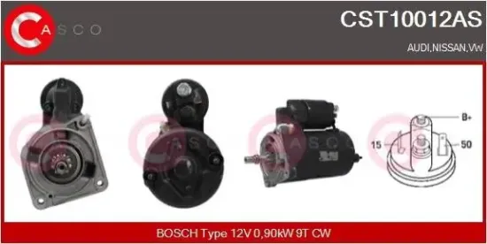 Starter 12 V 0,90 kW CASCO CST10012AS Bild Starter 12 V 0,90 kW CASCO CST10012AS