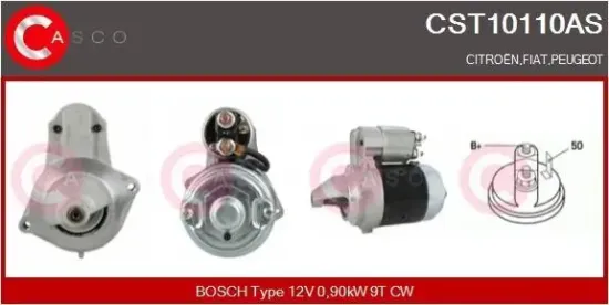 Starter 12 V 0,90 kW CASCO CST10110AS Bild Starter 12 V 0,90 kW CASCO CST10110AS