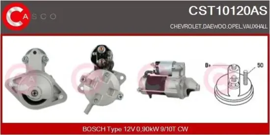 Starter 12 V 0,90 kW CASCO CST10120AS Bild Starter 12 V 0,90 kW CASCO CST10120AS