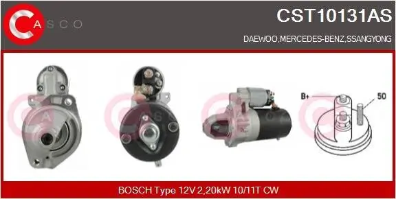 Starter 12 V 2,20 kW CASCO CST10131AS