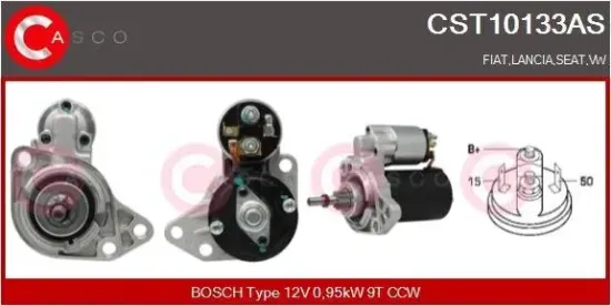 Starter 12 V 0,95 kW CASCO CST10133AS Bild Starter 12 V 0,95 kW CASCO CST10133AS