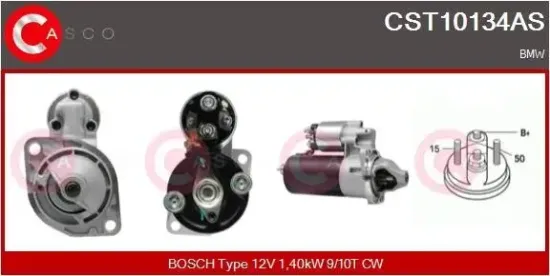 Starter 12 V 1,40 kW CASCO CST10134AS Bild Starter 12 V 1,40 kW CASCO CST10134AS