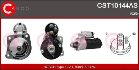 Starter 12 V 1,70 kW CASCO CST10144AS Bild Starter 12 V 1,70 kW CASCO CST10144AS