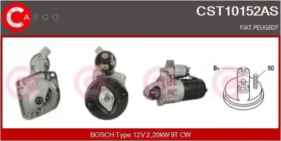 Starter 12 V 2,20 kW CASCO CST10152AS Bild Starter 12 V 2,20 kW CASCO CST10152AS