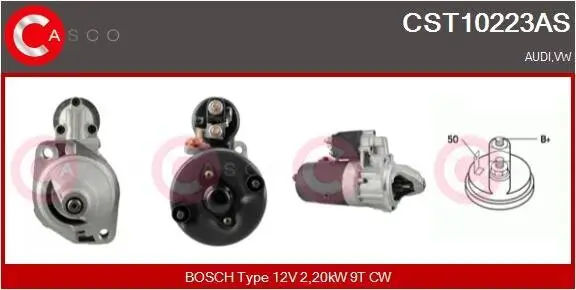 Starter 12 V 2,20 kW CASCO CST10223AS