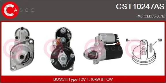 Starter 12 V 1,10 kW CASCO CST10247AS