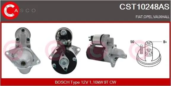 Starter 12 V 1,10 kW CASCO CST10248AS