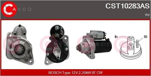 Starter 12 V 2,20 kW CASCO CST10283AS