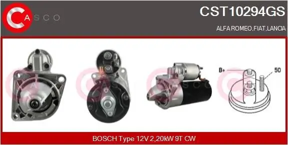 Starter 12 V 2,20 kW CASCO CST10294GS