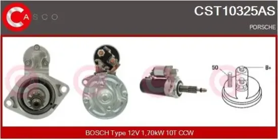 Starter 12 V 1,70 kW CASCO CST10325AS Bild Starter 12 V 1,70 kW CASCO CST10325AS