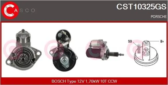 Starter 12 V 1,70 kW CASCO CST10325GS