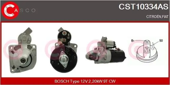 Starter 12 V 2,20 kW CASCO CST10334AS