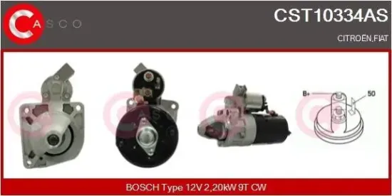 Starter 12 V 2,20 kW CASCO CST10334AS Bild Starter 12 V 2,20 kW CASCO CST10334AS