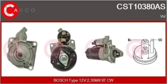 Starter 12 V 2,30 kW CASCO CST10380AS Bild Starter 12 V 2,30 kW CASCO CST10380AS