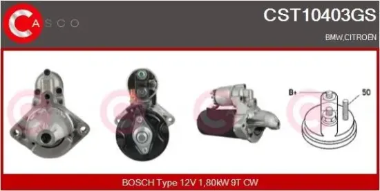 Starter 12 V 1,80 kW CASCO CST10403GS Bild Starter 12 V 1,80 kW CASCO CST10403GS