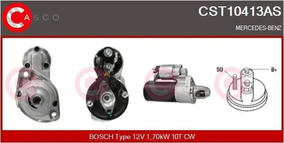 Starter 12 V 1,70 kW CASCO CST10413AS