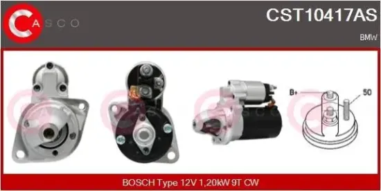 Starter 12 V 1,20 kW CASCO CST10417AS Bild Starter 12 V 1,20 kW CASCO CST10417AS