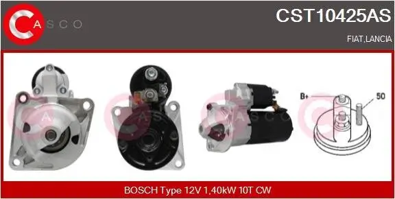 Starter 12 V 1,40 kW CASCO CST10425AS