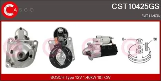 Starter 12 V 1,40 kW CASCO CST10425GS Bild Starter 12 V 1,40 kW CASCO CST10425GS