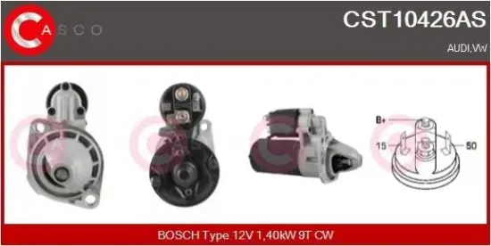 Starter 12 V 1,40 kW CASCO CST10426AS Bild Starter 12 V 1,40 kW CASCO CST10426AS