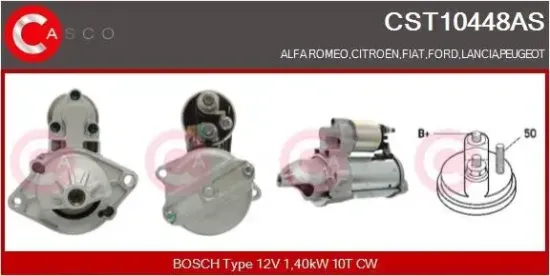 Starter 12 V 1,40 kW CASCO CST10448AS Bild Starter 12 V 1,40 kW CASCO CST10448AS