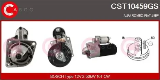 Starter 12 V 2,50 kW CASCO CST10459GS Bild Starter 12 V 2,50 kW CASCO CST10459GS