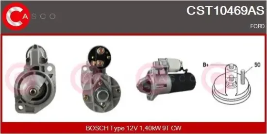 Starter 12 V 1,40 kW CASCO CST10469AS Bild Starter 12 V 1,40 kW CASCO CST10469AS