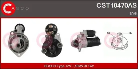 Starter 12 V 1,40 kW CASCO CST10470AS Bild Starter 12 V 1,40 kW CASCO CST10470AS