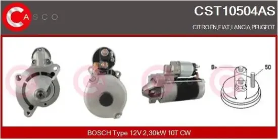 Starter 12 V 2,30 kW CASCO CST10504AS Bild Starter 12 V 2,30 kW CASCO CST10504AS