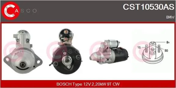 Starter 12 V 2,20 kW CASCO CST10530AS