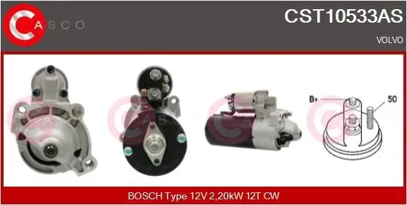 Starter 12 V 2,20 kW CASCO CST10533AS