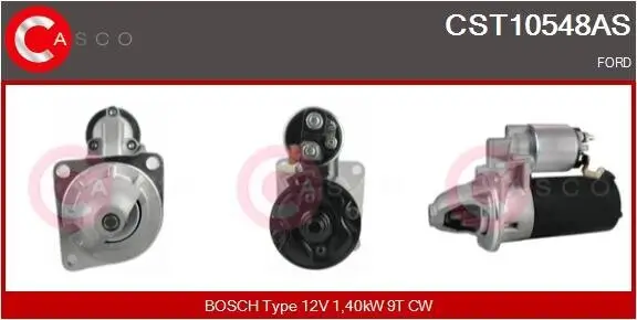 Starter 12 V 1,40 kW CASCO CST10548AS