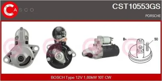 Starter 12 V 1,80 kW CASCO CST10553GS Bild Starter 12 V 1,80 kW CASCO CST10553GS