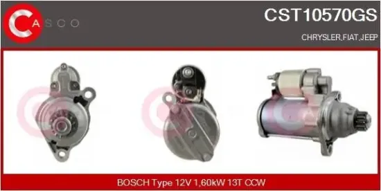 Starter 12 V 1,60 kW CASCO CST10570GS Bild Starter 12 V 1,60 kW CASCO CST10570GS