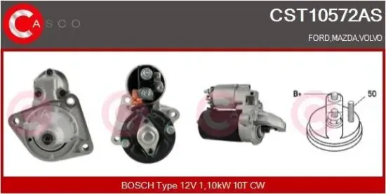 Starter 12 V 1,10 kW CASCO CST10572AS Bild Starter 12 V 1,10 kW CASCO CST10572AS