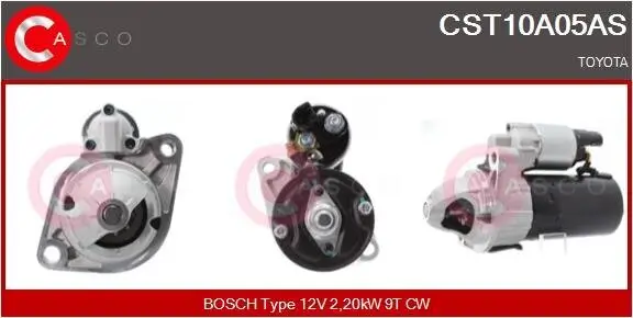 Starter 12 V 2,20 kW CASCO CST10A05AS