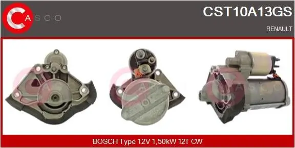 Starter 12 V 1,50 kW CASCO CST10A13GS