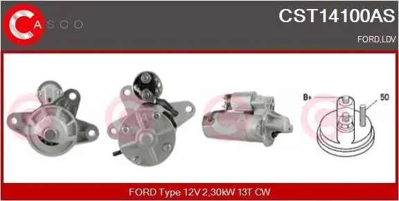 Starter 12 V 2,30 kW CASCO CST14100AS