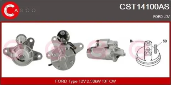 Starter 12 V 2,30 kW CASCO CST14100AS Bild Starter 12 V 2,30 kW CASCO CST14100AS