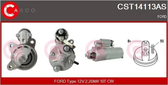 Starter 12 V 2,20 kW CASCO CST14113AS