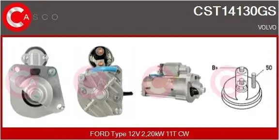 Starter 12 V 2,20 kW CASCO CST14130GS