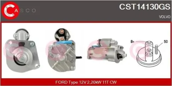 Starter 12 V 2,20 kW CASCO CST14130GS Bild Starter 12 V 2,20 kW CASCO CST14130GS