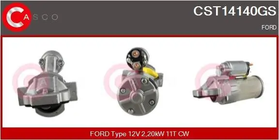 Starter 12 V 2,20 kW CASCO CST14140GS