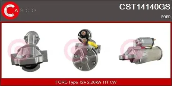 Starter 12 V 2,20 kW CASCO CST14140GS Bild Starter 12 V 2,20 kW CASCO CST14140GS