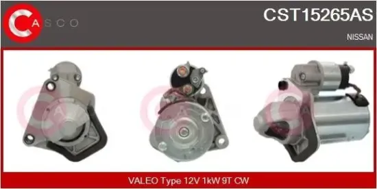 Starter 12 V 1 kW CASCO CST15265AS Bild Starter 12 V 1 kW CASCO CST15265AS