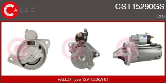 Starter 12 V 1,20 kW CASCO CST15290GS Bild Starter 12 V 1,20 kW CASCO CST15290GS