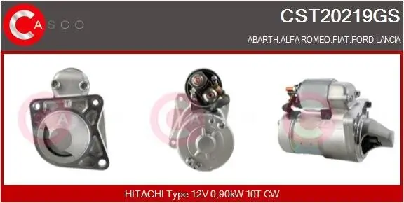 Starter 12 V 0,90 kW CASCO CST20219GS